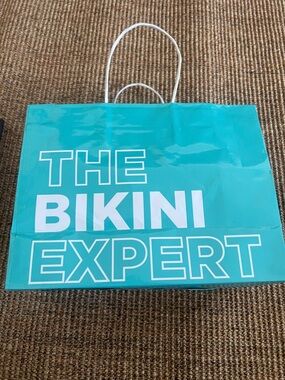The Bikini Expert Teal Shopping Bag